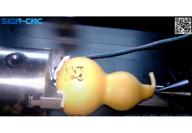SIGN-CNC 加旋转轴激光雕刻葫芦